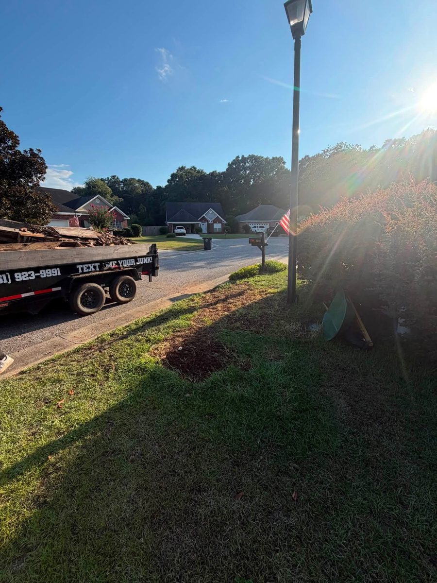 Old deck lumber after removal in Fairhope, AL