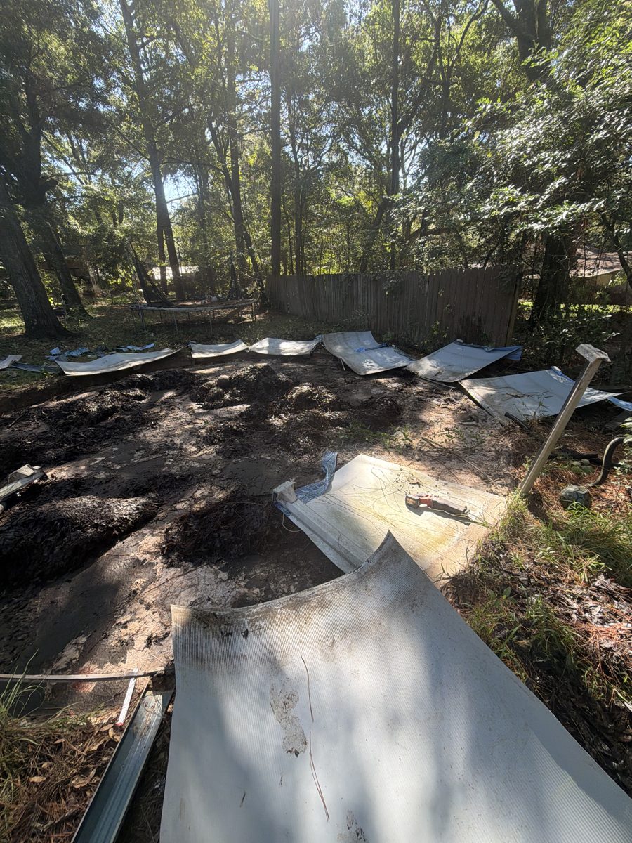 Above-ground pool torn down during demolition in Mobile, AL